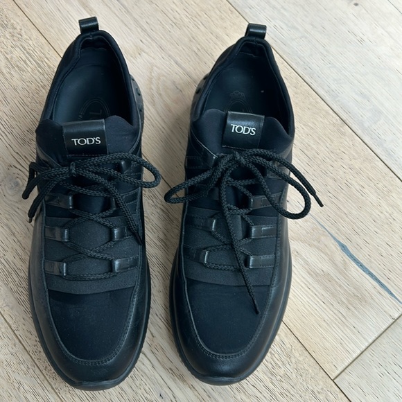 Tod's No Code Sportivo Leather & Neoprene Sneakers UK Size 7.5 - Picture 2 of 16